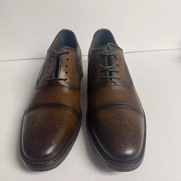 Johnston Murphy Mens Danridge Oxford Tan Size 11.5 M